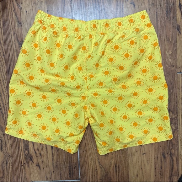 Yellow Sun Patterned Men’s Hanna Anderson Lined Swim Trunks XL‎ - Picture 3 of 10